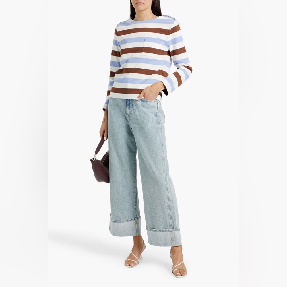 NWT VERONICA BEARD
Taylor cropped high-rise wide-leg jeans SIZE 24 - Picture 2 of 6